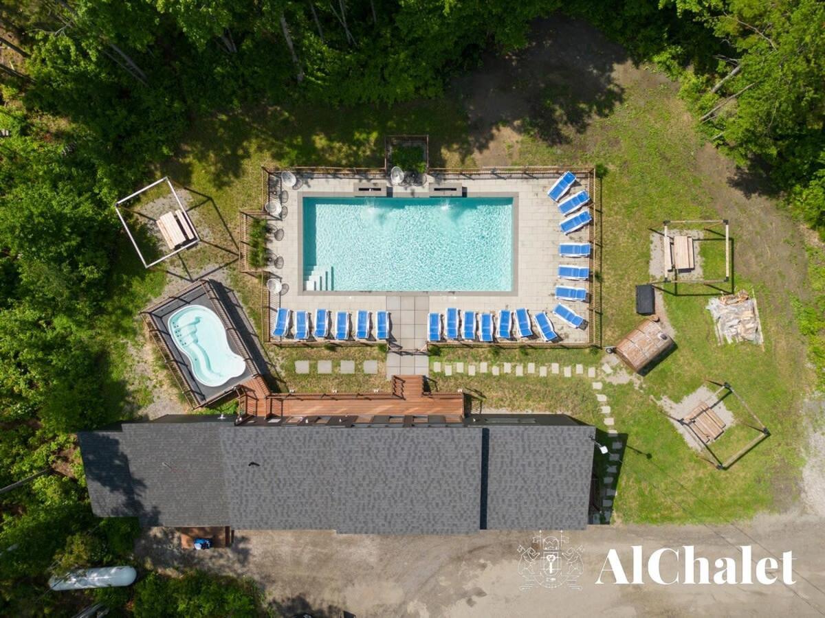Chalet Bellevue Luxe Avec Spa Et Local A Velo Pont-Rouge Eksteriør billede
