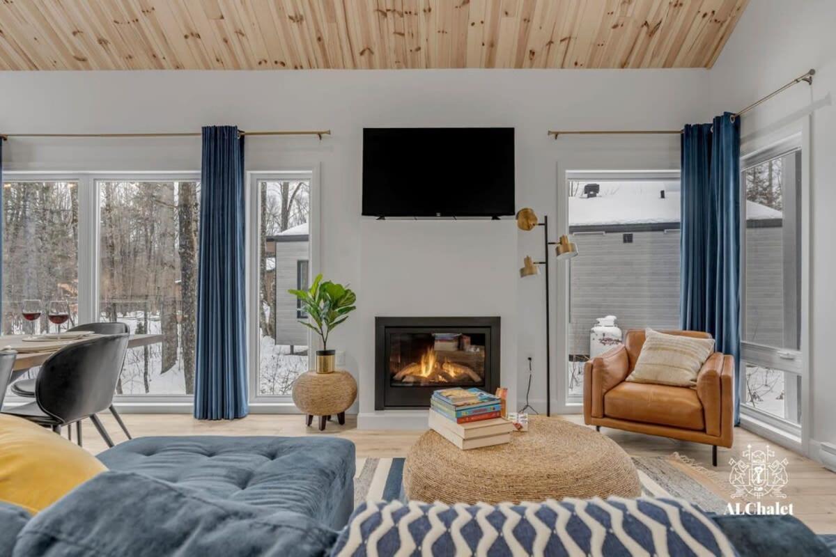 Chalet Bellevue Luxe Avec Spa Et Local A Velo Pont-Rouge Eksteriør billede